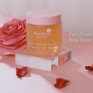 PURE HEALS REAL ROSE 🌹 PETAL SLEEPING MASK